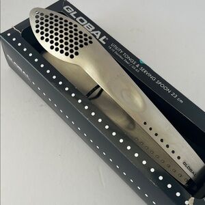 Silver Utility Tongs & Serving Spoon